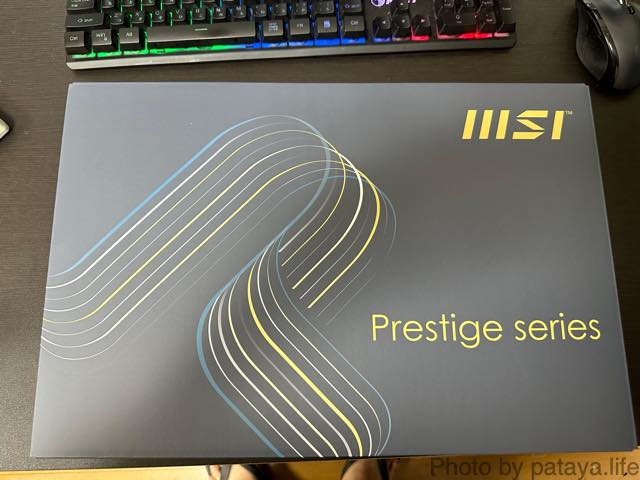 MSIビジネスノートPC Prestige13Evo i5/13.3型の開封